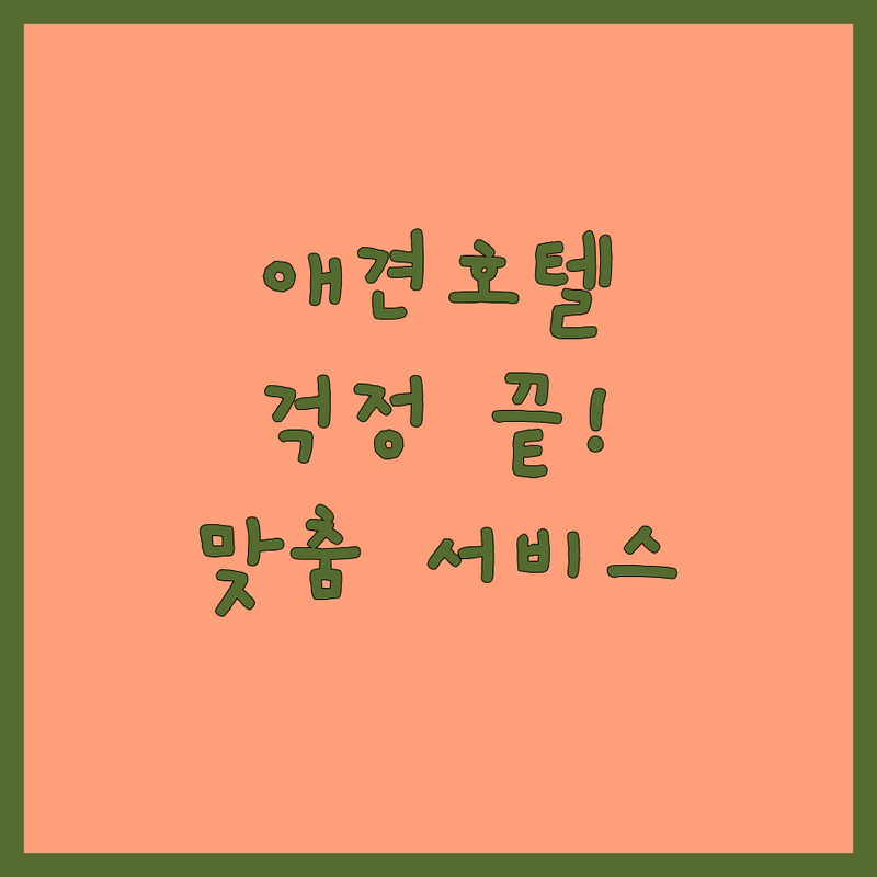 우리 아이 애견호텔케어 걱정 끝! 믿을 수 있는 애견호텔 | 맞춤형 서비스 가이드