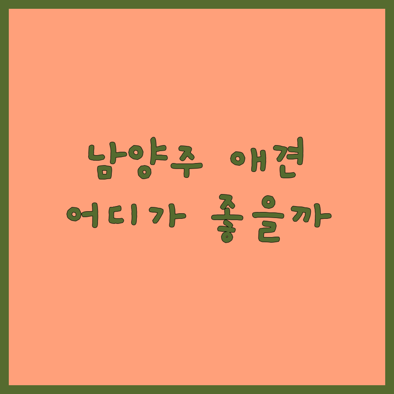 남양주 애견호텔수영장 어디가 좋을까? | 전문가 추천 완벽 가이드